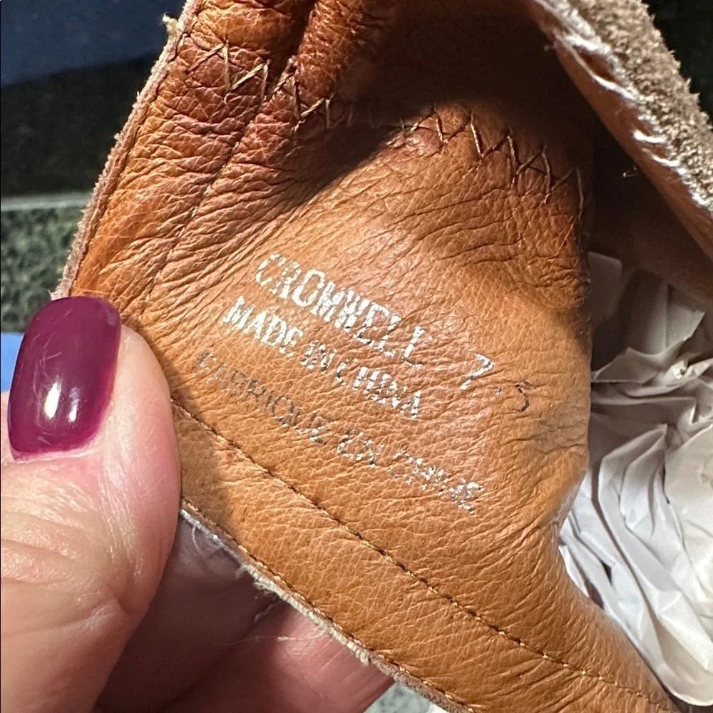 JEFFREY CAMPBELL CROMWELL SLIT TAUPE BOOTIES 7.5
